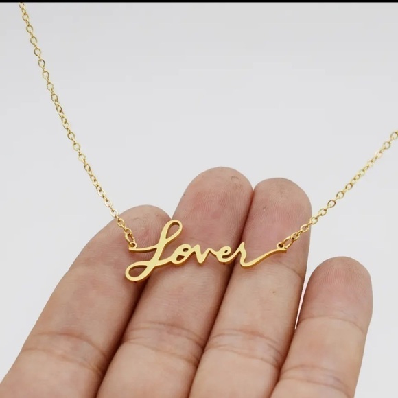 Stainless steel gold plated Taylor Swift Theme Necklace - Picture 2 of 6